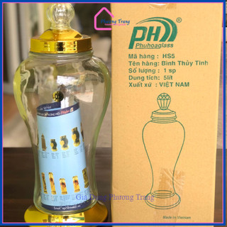 Bình Ngâm Rượu Sâm Thủy Tinh Phú Hòa Không Van Cao Cấp 1L,, 2L, 3L, 4L, 5L, 6L, 8L - Phương Trang