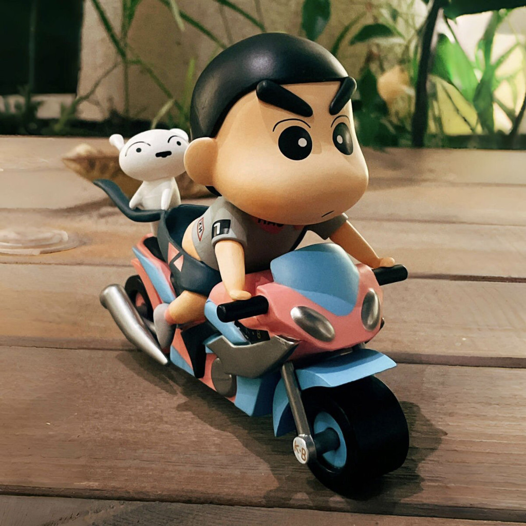 Crayon Shin-Chan Gk Đầu Máy10Cm Mẫu Nohara Shinnosuke Đua Xe Máy Đồ Trang Trí Búp Bê Phòng Trang Trí Bàn Làm Việc Đồ Chơi Người Lớn