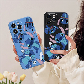Ốp Điện Thoại TPU Mềm Cho iPhone 16 15 13 14 12 11 Pro Max 7 8 X XR XS Max Ngộ nghĩnh Stitch Hoạt Hình Dễ Thương