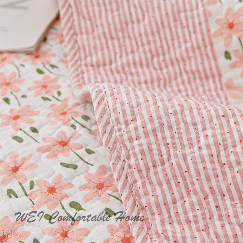 Bọc ghế sofa cotton phong cách đồng quê, hoa cúc tươi, thoáng khí, bọc ghế sofa cho mọi mùa, đệm sofa in hình
