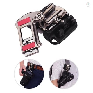 Đai Máy Ảnh Bao Da Gắn Eo Kẹp Giá Đỡ Móc Treo Với Đĩa Phát Hành Nhanh Vít 1 / 4 Inch Cho Máy Ảnh DSLR Canon Olympus