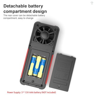 Habotest HT605 LCD Đo nhiệt kế kỹ thuật số, tốc độ gió, độ ẩm 2.2 inch, lưu lượng không khí