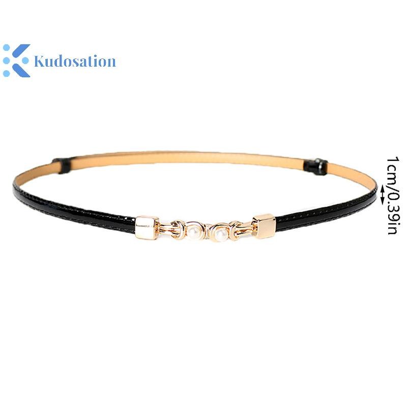 Kudosation Nữ Có Thể Điều Chỉnh Thắt Lưng Mỏng Cho Nữ Thời Trang Thiết Kế Phong Cách Skinny Áo Khoác Đầm Thắt Lưng Nữ