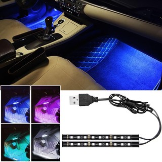 Đèn dải chân xung quanh nội thất ô tô RISEDOT, đèn LED cắm và chạy cắm USB, Đèn ngủ không khí xung quanh nội thất di động
