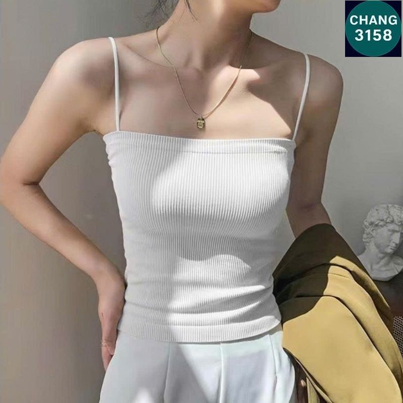 Áo 2 Dây Bún Chất Tăm Bo Ríp Co Dãn-CHANG 3158