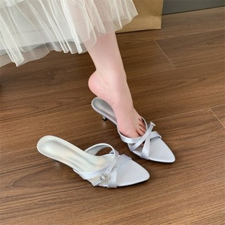 34-42 Giày cao gót gót nhọn nữ một chân cỡ lớn