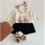 Áo phông cộc tay bé gái dễ thương cotton mùa hè, in hình thỏ kiểu Hàn Quốc