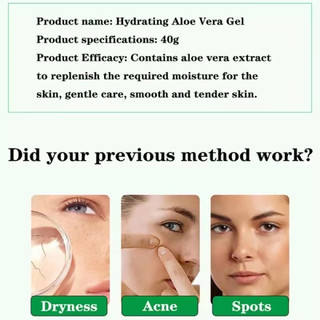 Gel dưỡng trắng da và dưỡng ẩm Aloe Vera Gel dưỡng ẩm thảo dược tự nhiên Kem dưỡng da mặt Loại bỏ mụn trứng cá sau khi tắm nắng Gel lô hội Chăm sóc da làm đẹp ✷ ❈ 🇾