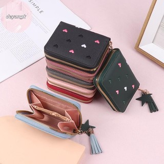 Deyangk Nữ Ví Nhỏ Nữ sel Ví Dễ Thương Cô Gái Ngắn Dây Kéo Đáng Yêu Da PVC Ví Đựng Tiền Xu Nữ Ví Cầm Tay VN