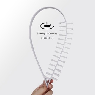 Bàn chải Crevice máy giặt có lông Nylon, 360° Chất tẩy rửa sâu linh hoạt để loại bỏ khuôn ống trong, Tay cầm PP bền & Thiết kế lỗ treo