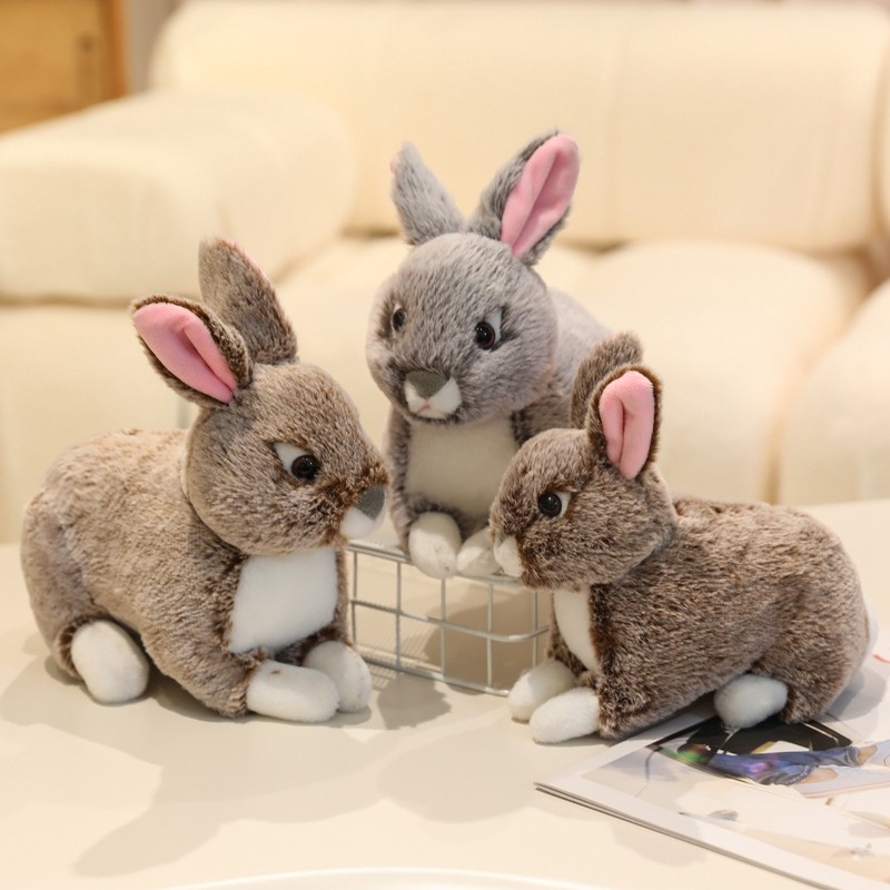 Rytanda Kawaii Thỏ Gối Đồ Chơi Mô Phỏng Dễ Thương Thỏ Sang Trọng Đồ Chơi Mềm Đầy Động Vật Búp Bê Trẻ Em Đồ Chơi Nhẹ Nhàng Gối Ngủ Quà Tặng Sinh Nhật Giáng Sinh