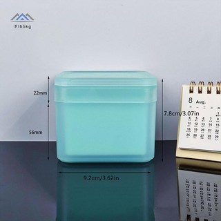 ELBBKG 300g Dụng Cụ Tẩy Trang Vuông Hai Lớp Hộp Cotton Flip Cover Tự Thích Cotton Nhíp Miếng Lót Hộp Bảo Quản Mới