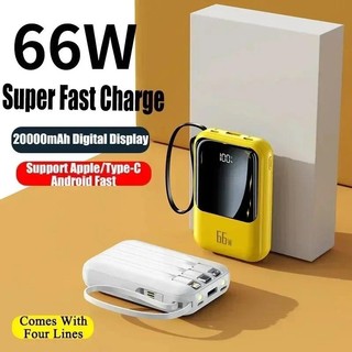 Phiên bản mini sạc nhanh kèm theo dây nguồn, pin di động sạc nhanh dung lượng lớn 20000mAh