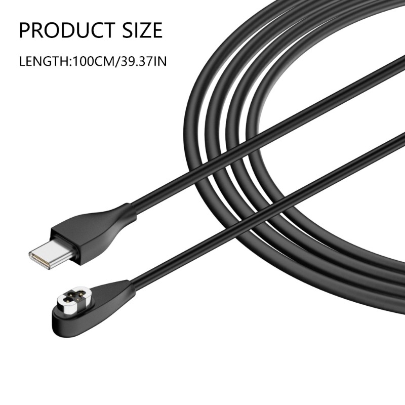 Dây sạc nhanh GODD Cáp nguồn từ tính cho tai nghe S710 màu đen