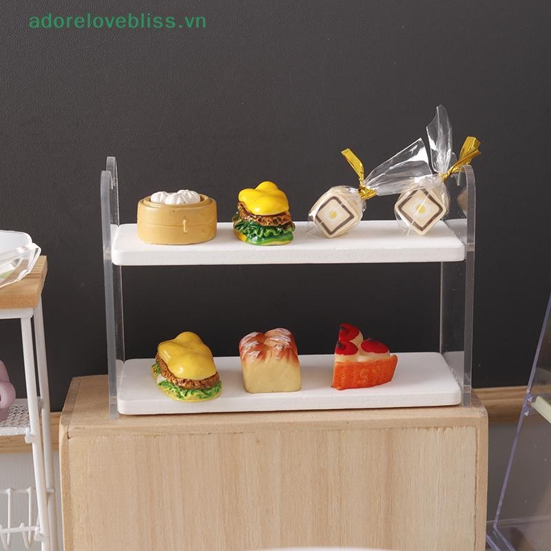 THÊM 1: 12 Nhà Búp Bê Thu Nhỏ Giá Để Đồ Thực Phẩm Kệ Đứng Kệ Sách Giá Hoa Bánh Mì Kệ Bảo Quản Mô Hình BSS