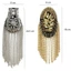 Skirt Epulettes Viền Kim CươngDetachabe, Trang Trí Bằng Trâm Cài Dây Dài