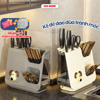 Kệ Cắm Dao Kéo Đũa Thìa Đa Năng – Hộp Để Dao Nhựa PET+PP Chống Ẩm, Thiết Kế Gọn, Tiện Dụng