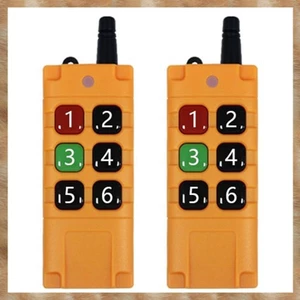 2X Điều khiển từ xa không dây công nghiệp chống nước công suất cao EV1527 Chip AST 2000M Tầm xa 433Mhz 6 nút