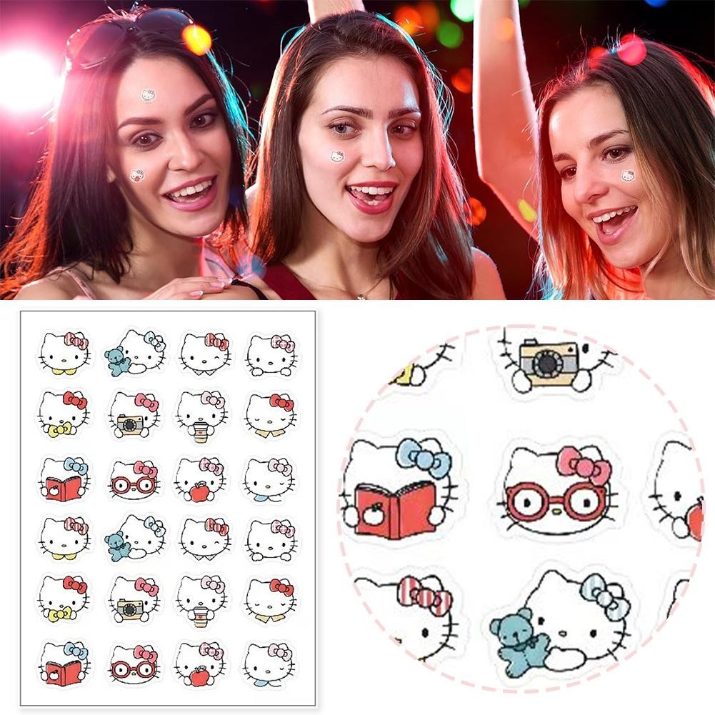 Miếng dán Hỗ trợ giảm mụn hoạt hình Hellokitty Pe Acne Pimples Miếng dán làm đẹp S3c8