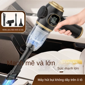 Máy Hút Bụi Ô Tô Hút Thổi Tích Hợp Nhỏ Công Suất Cao Không Dây Cầm Tay Máy Hút Bụi Hộ Gia Đình Để Bàn Máy Hút Bụi C