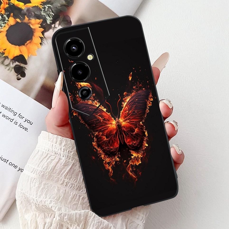 Ốp Điện Thoại Họa Tiết Rồng Sư Tử Cho Tecno Pova 4 Pova4 Pro 4G Ốp Lưng Hoạt Hình Mềm Mờ Silicon Shlle Cho Pova 4Pro