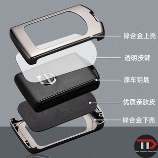Vỏ chìa khóa ô tô hợp kim kẽm Volvo Thích hợp cho xc60 / xc40 / xc90 / s60 / s90 / v60 / v90
