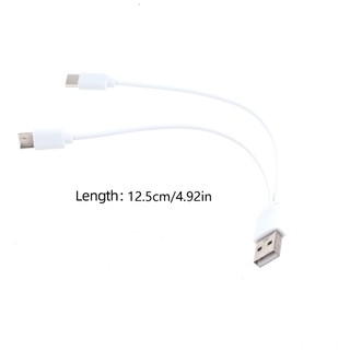 Charmantcc1 Cáp chia USB C Cáp sạc bốn cổng đôi cho điện thoại di động