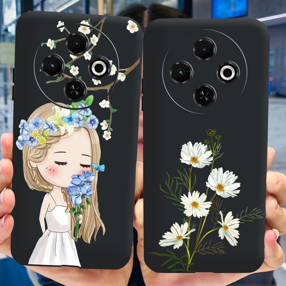 Vỏ Tecno Spark 30C k15 k15n Sang Trọng Dễ Thương Ngộ nghĩnh Mát Silicon Thẩm Mỹ Vỏ Điện Thoại Spark 30C Tecno kl5 kl5n Ốp Lưng