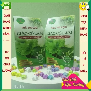 160 gói trà giảo cổ lam túi lọc Bảo Khang, hạ men gan, gan nhiễm mỡ, ổn định huyết áp, men gan cao