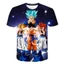 Blue WuKong Summer Short Sleeve Dragon Ball Z T-Shirt Goku and Vegeta for Children