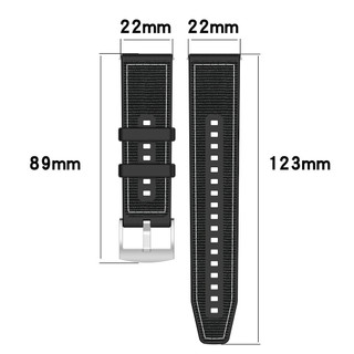 Dây đeo dệt bằng silicon + Nylon 22mm cho Huawei Watch GT 6 5 GT5 Pro 46mm / GT4 46mm / GT3 SE / GT2-2e-Pro-46mm / Buds