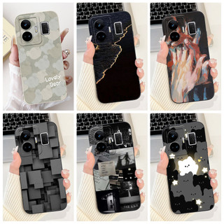 Dành Cho Realme GT3 GT Neo 5 RMX3706 RMX3709 Vỏ Silicon Mềm Sơn Thời Trang Dễ Thương RealmeGT 3 GT Neo5 Vỏ Bảo Vệ Ống Kính
