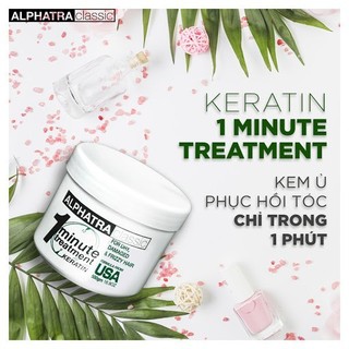 Kem hấp 1 phút One Minute Treatment Alphatra ( Usa) 500ml ( New 2024 ) [ TN ]