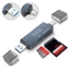 Đầu đọc thẻ SDTF btsg USB 3 0 với thiết kế hai khe cắm và tính năng OTG loại C để sử dụng di động tiện lợi