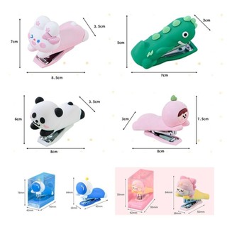 Dụng cụ bấm ghim RISEDOT, Máy dập ghim cầm tay Mini 10 #, Gấu trúc / Phi hành gia / Khủng long, Tiết kiệm nhân công, Đồ dùng đóng sách