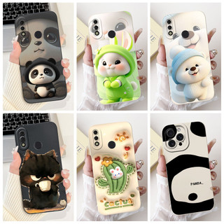 Vivo Y91 Y91i Y93 Y95 U1 1807 1816 1817 1820 1811 Vỏ Gấu Trúc Thỏ Dễ Thương Bảo Vệ Ống Kính Vỏ Điện Thoại Silicon Mềm
