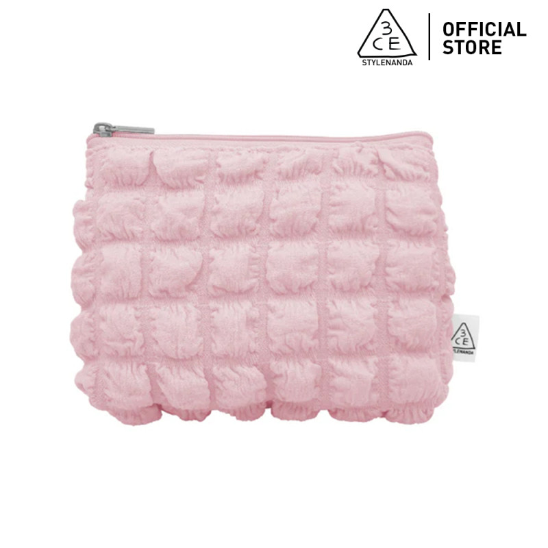 (GWP) Túi đựng mỹ phẩm hồng bỏng ngô 3CE Popcorn Pouch - Pink