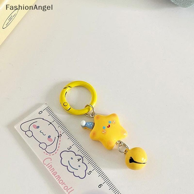 FashionAngel Hoạt Hình Dễ Thương Mũ Ngôi Sao Móc Khóa Ngọt Ngào Pentagram Móc Khóa Túi Loverly Mặt Dây Chuyền Ba Lô Trang Trí Cô Gái Quà Tặng VN