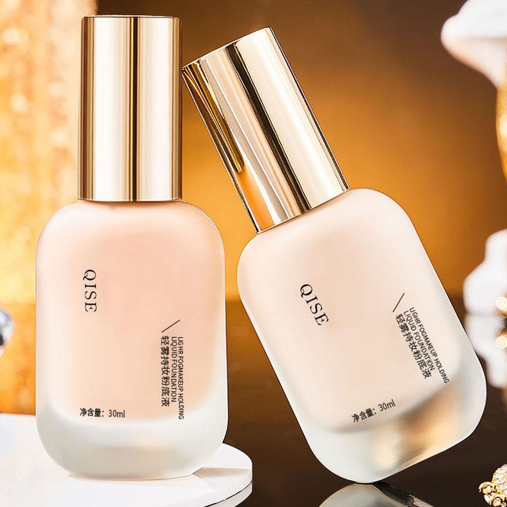 Qise Kem nền dạng lỏng lâu trôi Dưỡng ẩm Dầu chống thấm nước Kem che ...