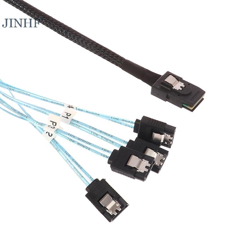 Cáp JINHF SAS SATA -SAS SFF-8087 Đến 4 Cáp SATA SAS 4i SFF8087 36P HOT