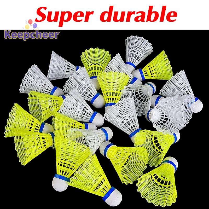 [Keepcheer] 1 CÁI Cầu Lông Nhựa Cầu Lông Vàng Trắng Học Sinh Cầu Lông Nylon [Mới]