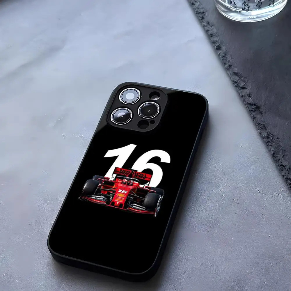 BK-1 F1 16 C-Charles L-Leclerc Ốp Điện Thoại Kính Cường Lực Cho iPhone 13 14 16 12 17.35 11 Pro XS Max Plus Mini X XR SE2020 Coque