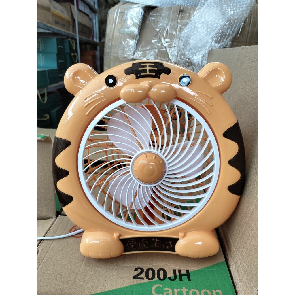 Quạt mini hình cá mập để bàn cắm điện văn phòng, quạt văn phòng để bàn mini hình cắm điện