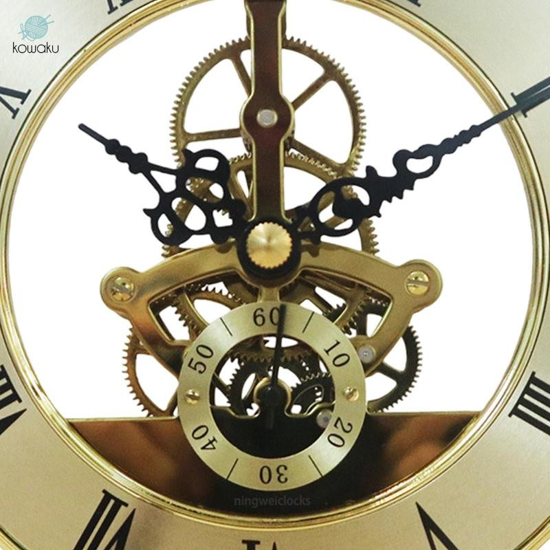 Kohaku Đồng Hồ Tròn Chèn 12.6cm Đồng Hồ Thay Thế Yên Tĩnh Cổ Điển Tự Làm Cơ Chế Đồng Hồ Kẻ Sọc Đầu Đồng Hồ Trang Trí Nhà Trường Văn Phòng