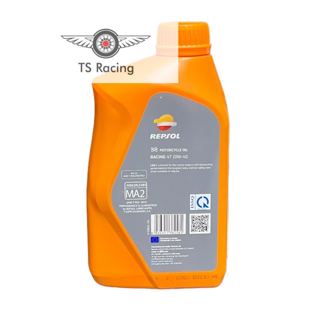 Nhớt repsol racing 10w40 1L - xe số - xe côn - xe pkl