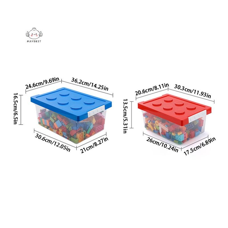 Maybest Trẻ Em Khối Xây Dựng Hộp Bảo Quản Đồ Chơi Người Tổ Chức Xếp Chồng Khối Hộp Đựng Sách Đứng Yên Đồ lặt vặt Hộp Đựng Đồ Ăn Nhẹ {VN}
