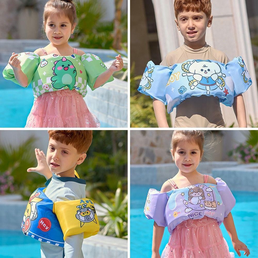 Vòng phao bơi HOBBYIN cho bé, hoạt hình nổi và thoáng khí, dễ điều chỉnh - Perfect cho mùa hè!