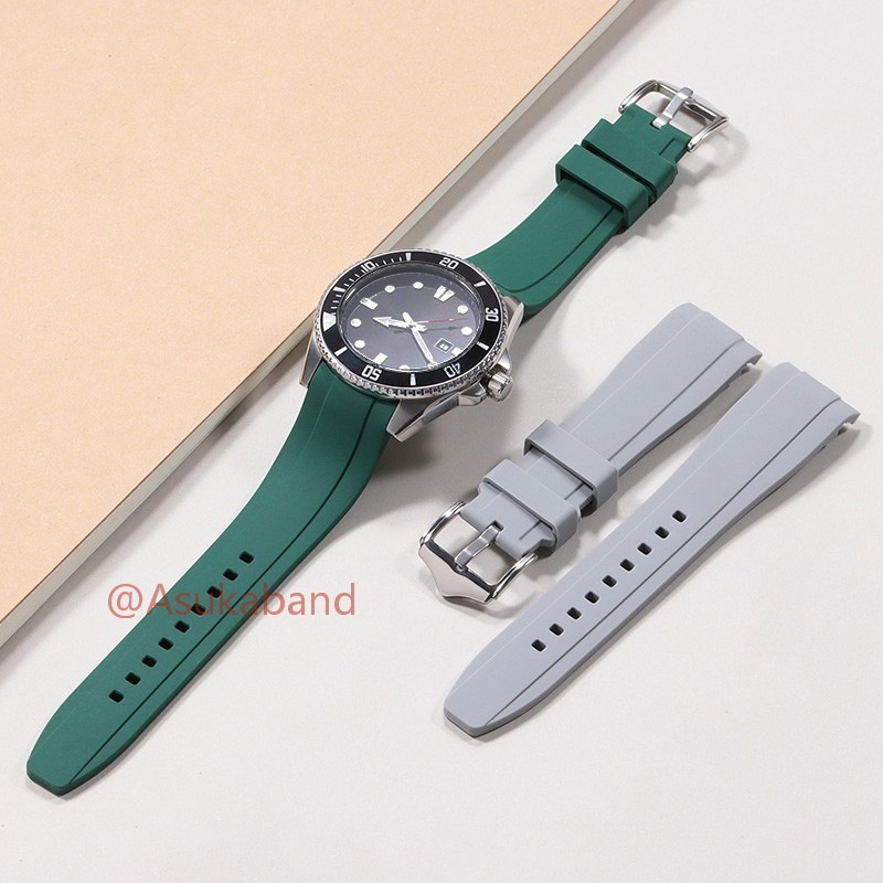 Đa Năng Cong End Dây Đeo Đồng Hồ Silicon Cho Seiko Diver Dây Đồng Hồ 20 Mm 22 Mm Mềm Chống Thấm Nước Cao Su Đồng Hồ Thay Thế Cho Nam Nữ Vòng Tay Kích Thước Lớn Thể Thao