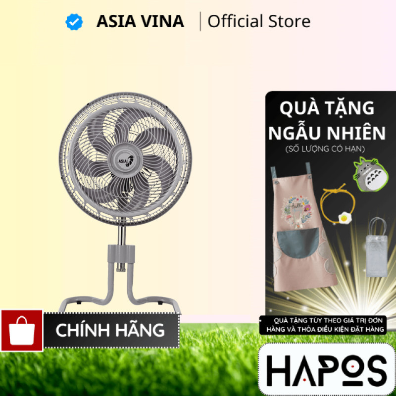 Quạt sàn lửng ASIA VINA siêu mạnh 4 tốc độ gió 100W, 7 cánh quạt mát ...