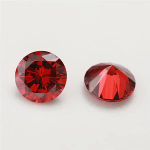 Đá Garnet Tròn Cắt CZ 15/30 Chiếc Từ 4mm Đến 10mm Cho DIY Trang Sức